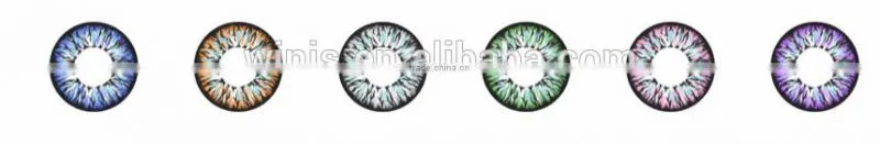 wholesale price rainbow color contact lens cosmetic contact lens