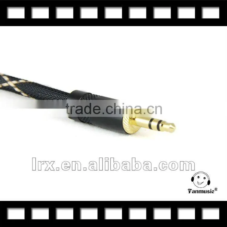Professional cable 3.5mm to 2 RCA Audio Adapter Cable for iPod/MP3