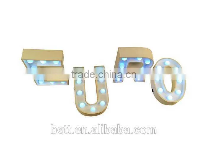 plastic and wood wedding led sign light christmas led lights