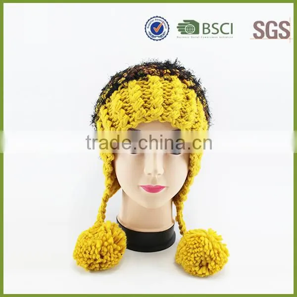 Winter 100 Acrylic Pom Pom Beanie Hats Wholesale