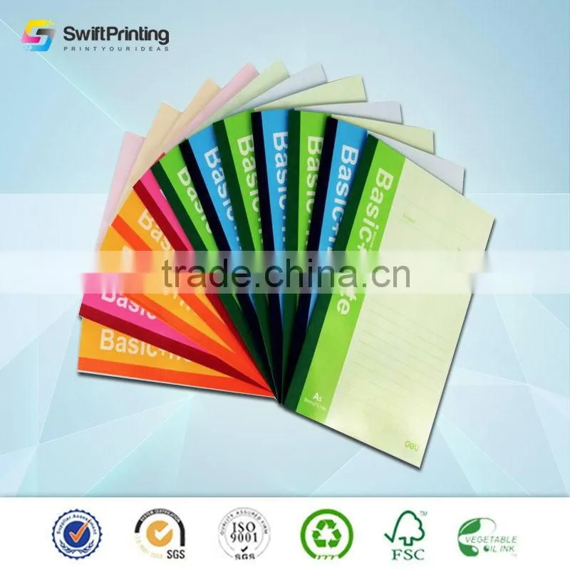 Super quality OEM manufacture cheap notebook printing