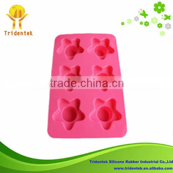 New Product 2015 Cake Decorating Promotion 6-cup Baking Tools Silicone Molds