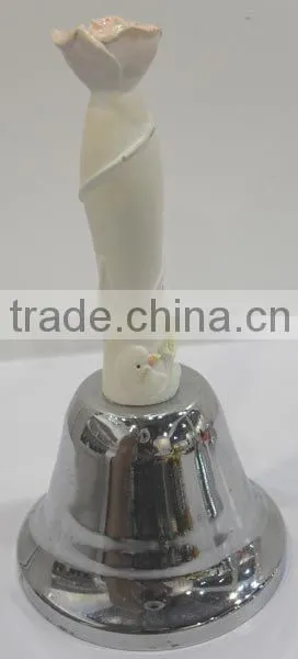 4.8'' metal hand bell A12-H01-MJA with painted design for celebration (E519)