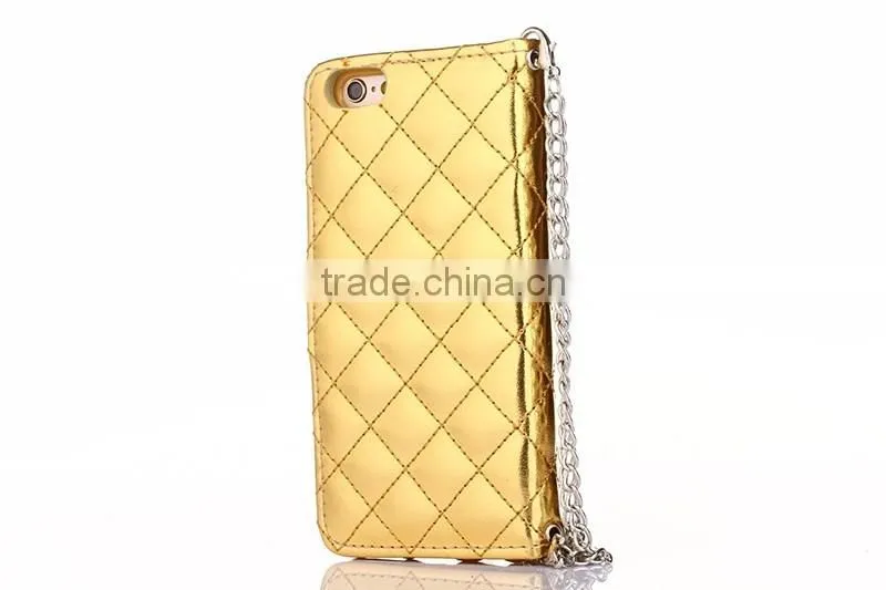 Luxury charm leather handbag wallet purse cover case for iphone6s
