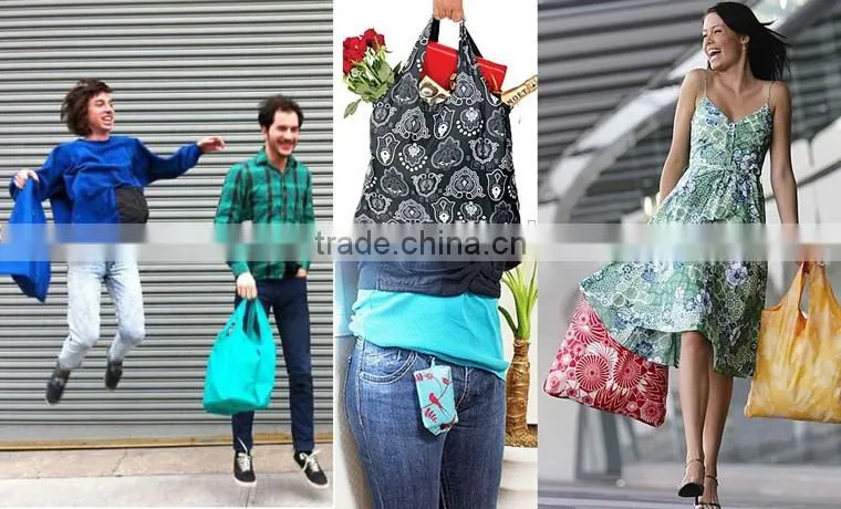 eco-friendly recycled folding shopping grocery bag for supermarket