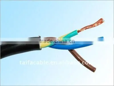China manufacture CCA flexible RVV Cable 3*2.5mm RVV cable