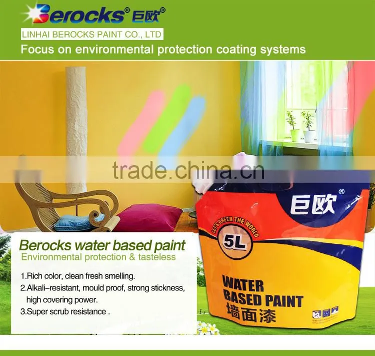 Economic durability interior wall paint for warm and humid climate