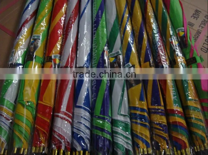 printed promotion golf umbrella with double ribs