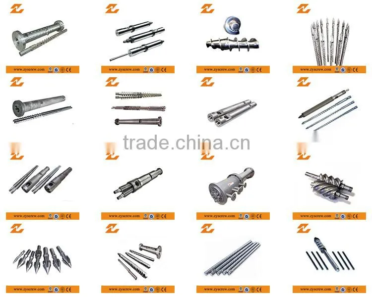 Plastic machine/machinery extruder conical screw barrel / set for PVC plastic products