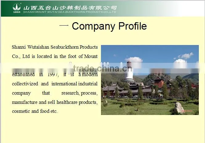 bulk seabuckthorn fruit oil with alibaba GMP certified chinese factory supply essential oils
