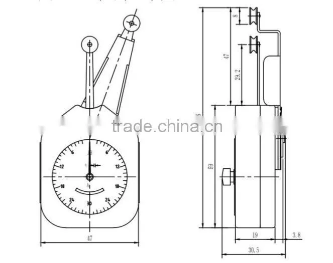DTF Yarn Tension Meter DTF-150 High Accuracy Textile Tension Guage Small Metal Lines Test