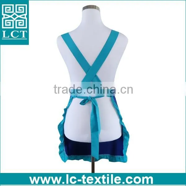 custom made low price cross back lady household dress bib apron
