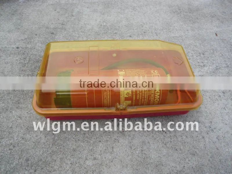 Fire extinguisher plastic box