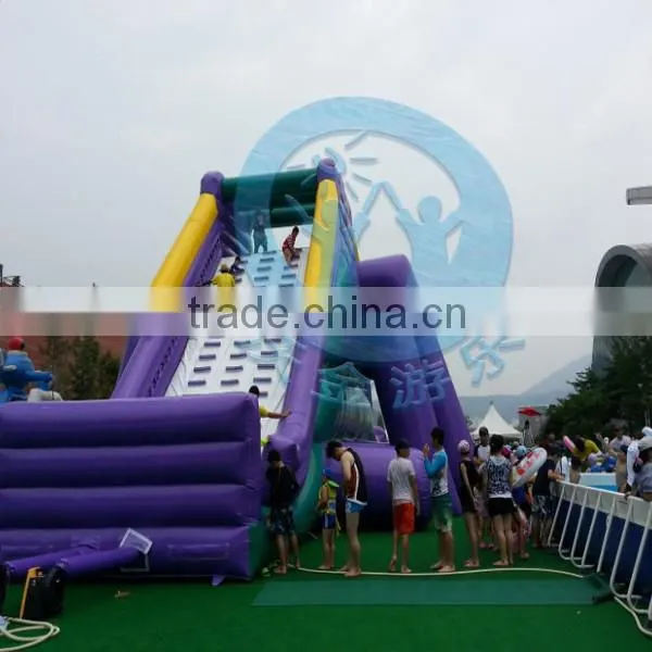 For amusement park inflatable water slide for kids and adult