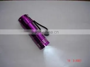 Newest flash and strobe color changing 3W RGB multifunction camping led torch light flashlight