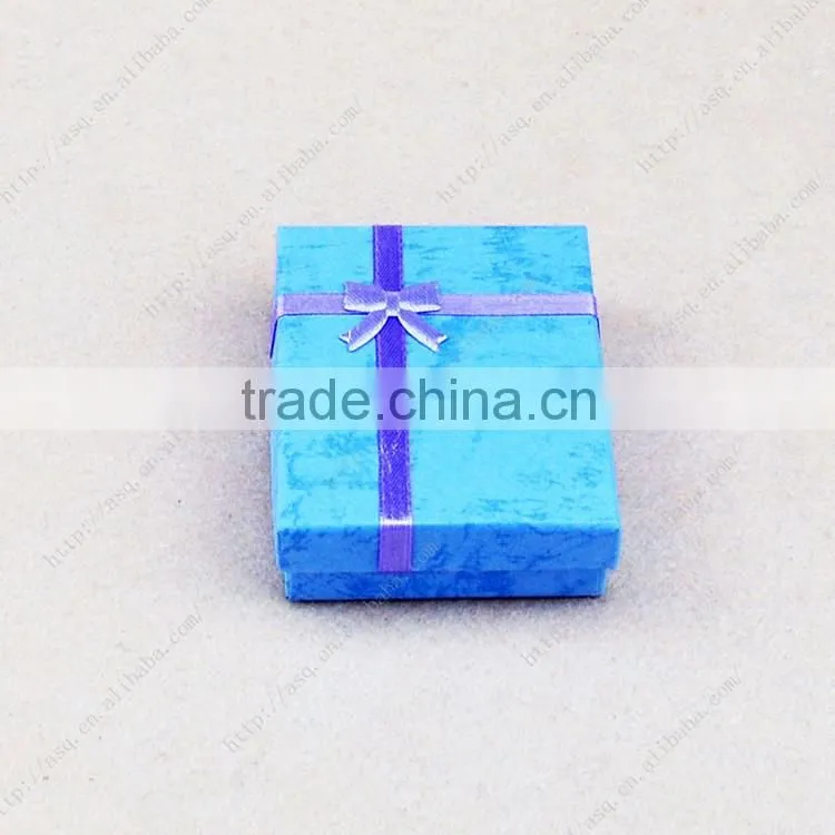 hotsale high quality jewelry gift paper packaging box with ribbon
