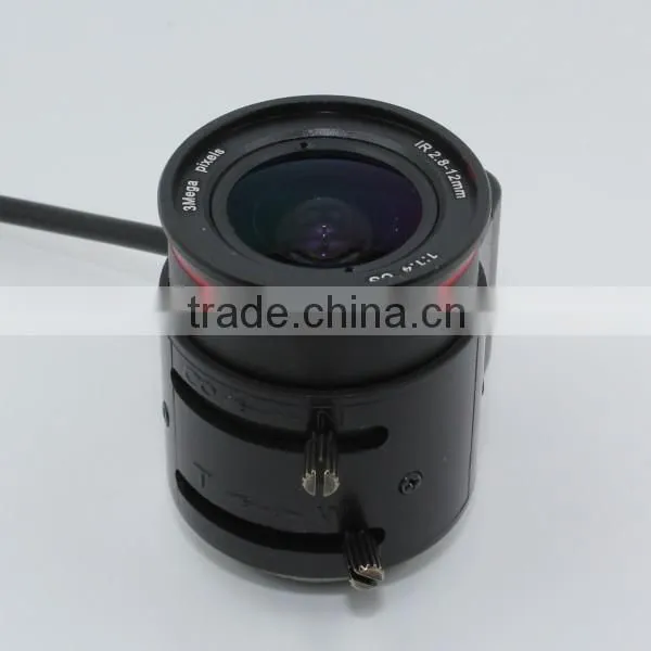 infrared glasses night vision aspheric mini type cs mount cctv lens low distortion 2.8-12mm varifocal lens cctv camera lens