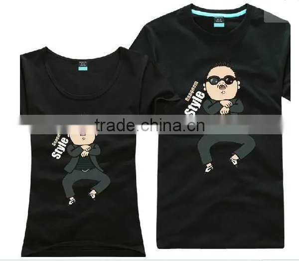 100% cotton black short sleeve custom printing shirt bulk blank t-shirts
