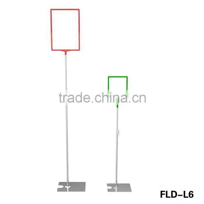 High quality Easy installation A3 A4 plastic frame metal stand