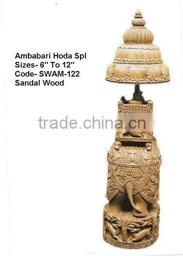 sandalwood carved hoda ambabari elephant