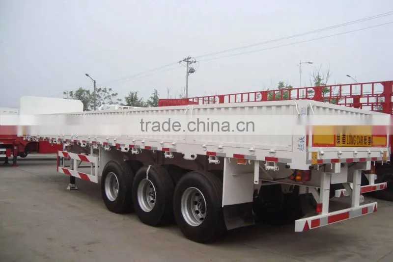 interlink livestock cargo fence truck trailer , 3 axle Fence semi Trailer for sale --FOB 10000