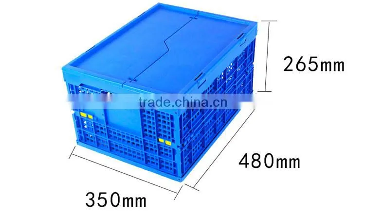 Manufacturer Customized durable fruit plastic foldable crate