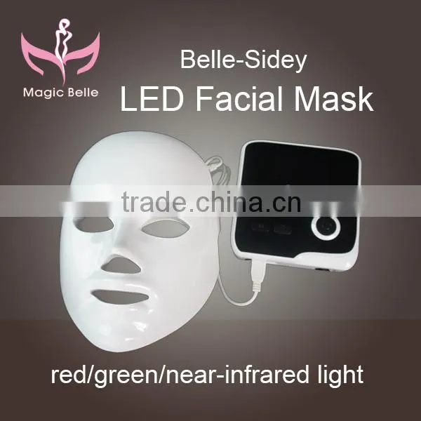 Newest generation IPL light therapy Diamond collagen crystal led mask skin with CE