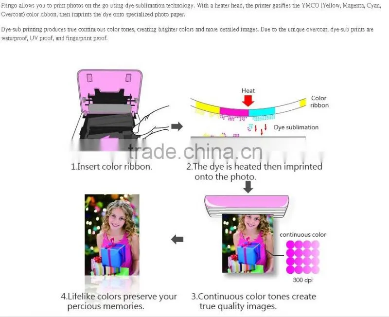 Pocket Smart Wireless Phone Photo Printer WiFi Portable Mini Photo Printer for iOS and Android Smartphone
