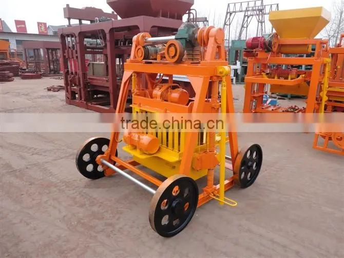 Shengya Brand QMY4-45 Movable Hollow block making machine with Vedio in Youtube/High in product density block machine