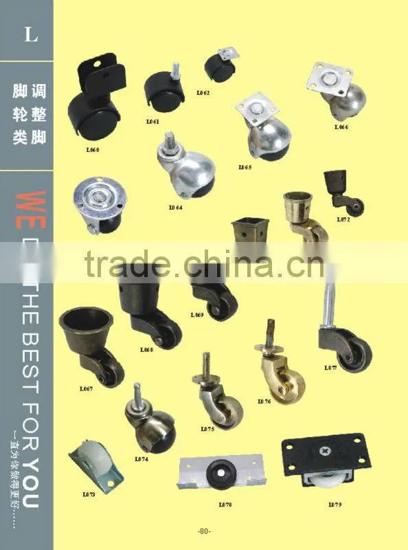 Plastic swivel wheels caster