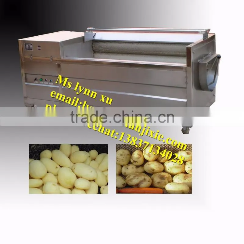 potato ginger washing peeling machine /ginger peeling cleaning machine