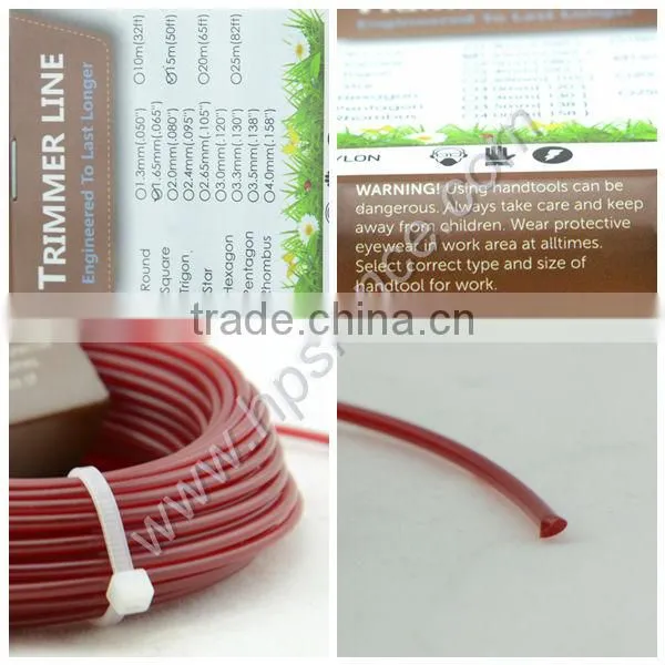 Best sell 100% nylon weed trimmer nylon line for grass trimmer