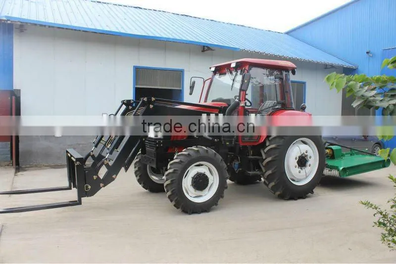 DQ904, 90HP 4x4 tractor fit with 4in1 Front end loader, slasher mower, Backhoe, post hole digger etc.