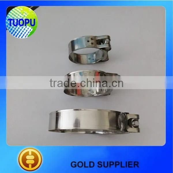 Promotional hardware strong stainless steel hose clamp,heavy duty metal hose clamp with nut
