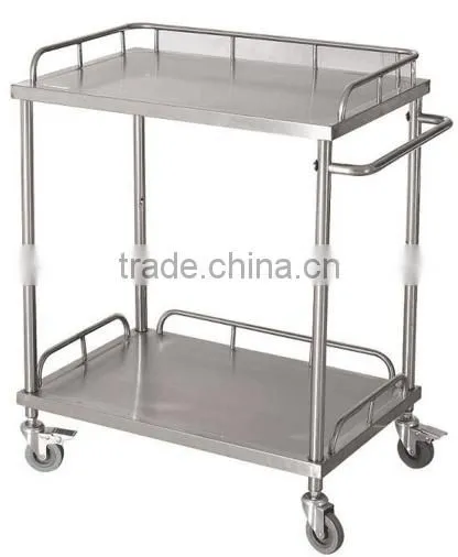 Hospital Stainless Steel Multiple size WN122 Instrument Trolley