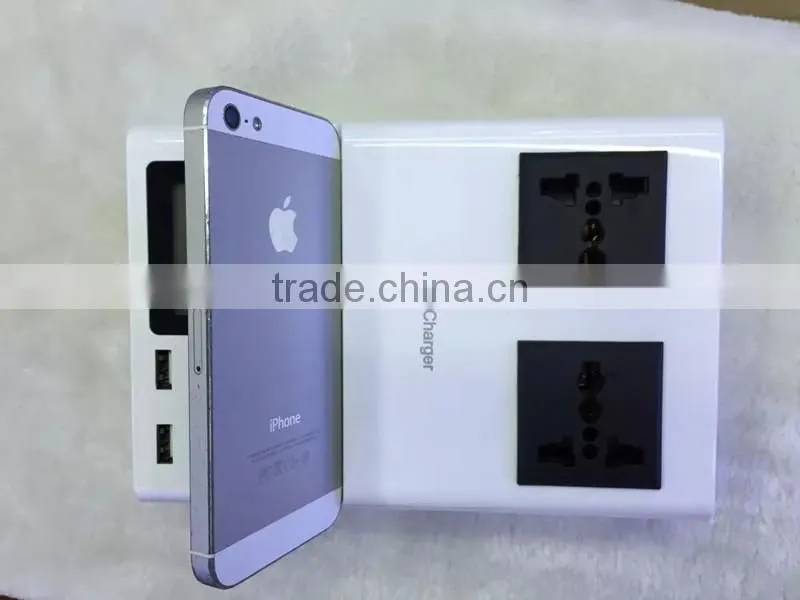 8 ports extension socket usb power strip sockets with LED light