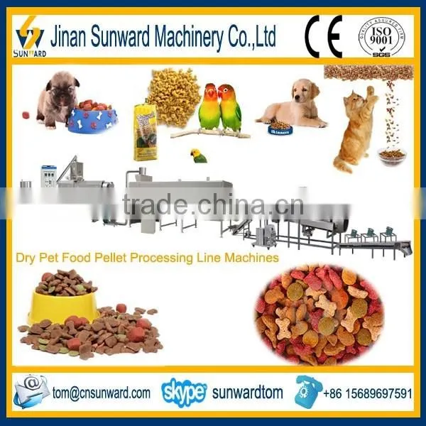 2017 Best Selling Twin Screw Cat Fodder Extruders