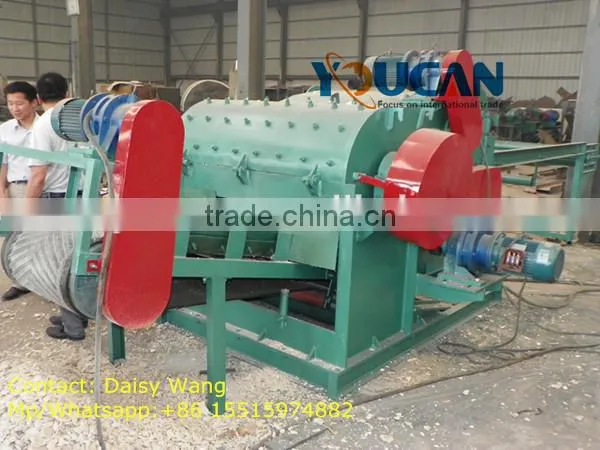 Nail removing functional wood pallet crusher machine/wood pallet crusher machine/board crusher