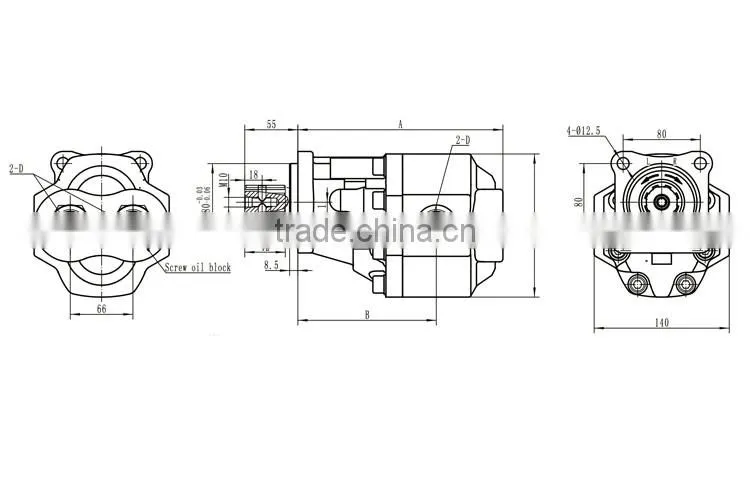 Tipper truck Gear Pump for Hyva hydraulic lift system