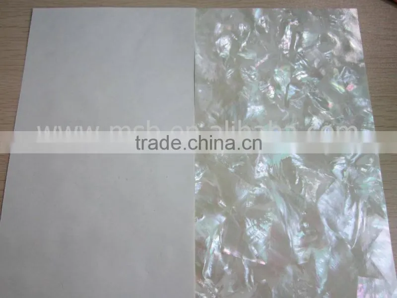 irregular triangle white lip mother of pearl shell veneer