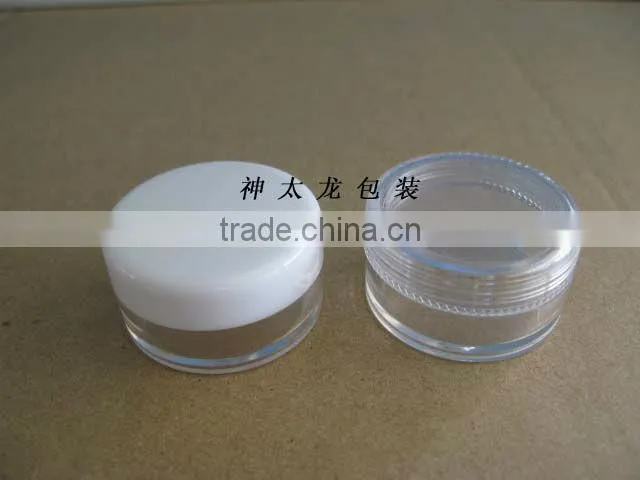 Plastic mini cream jars make in China 10g