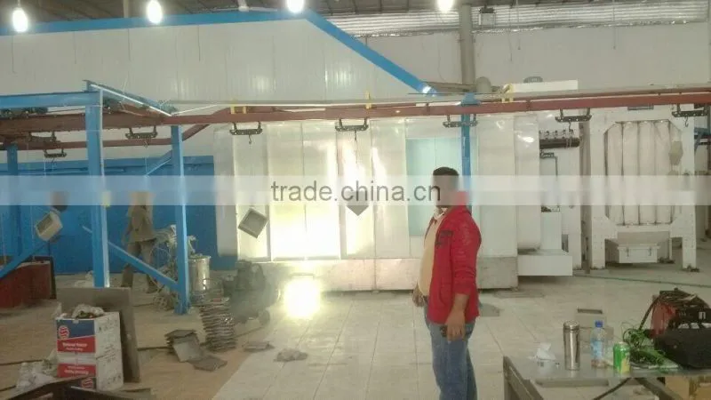 Automatic powder coating line