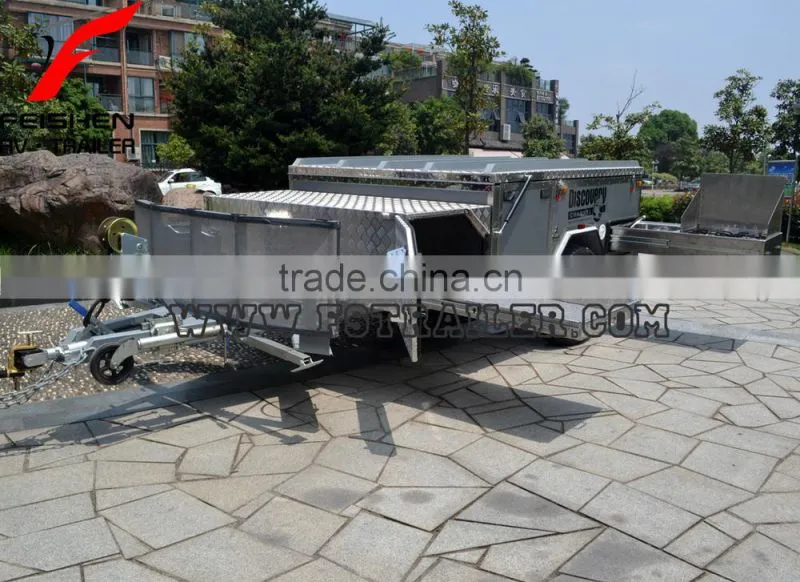 New hard floor camper trailer with tent for sale