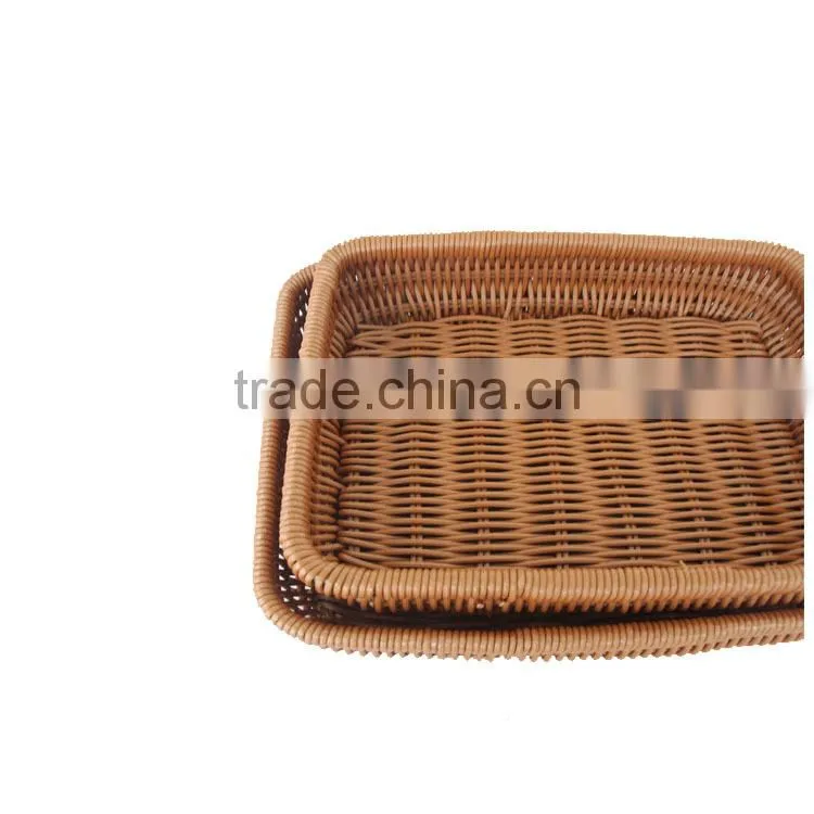 Durable & washable bathroom strong rattan basket storage for home or hotel