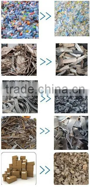1.High capacity waste Corrugated Cardboard box shredding machine for recycling