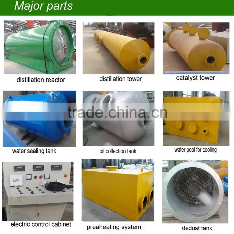 DAYI 2016 Energy Saving Crude OIl /Pyrolysis Oil/ Waste Oil Distillation Plant Without Pollution