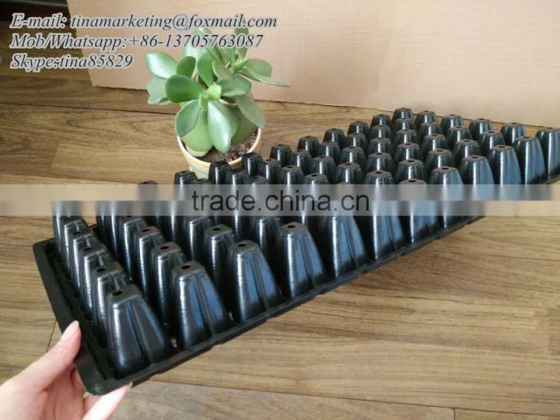 Hydroponics Plastic Nursery Seedling Pots, Nursery Seedling Tray for Seed Germination System
