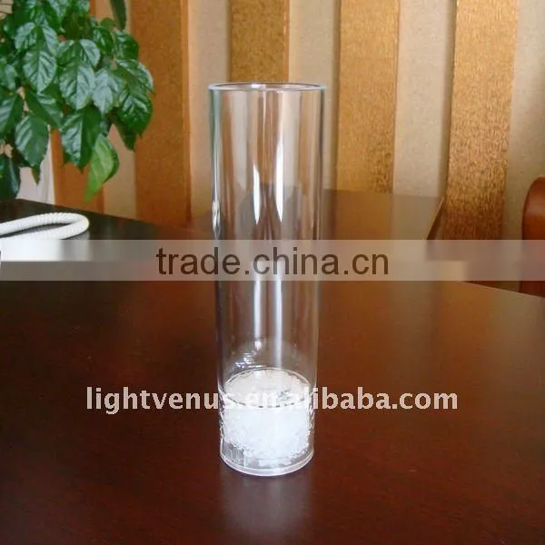 rechargeable lithium Battery light color changeable 300ML LED long Drink Glass
