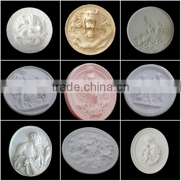 Red Stone Wall Relief Decoration