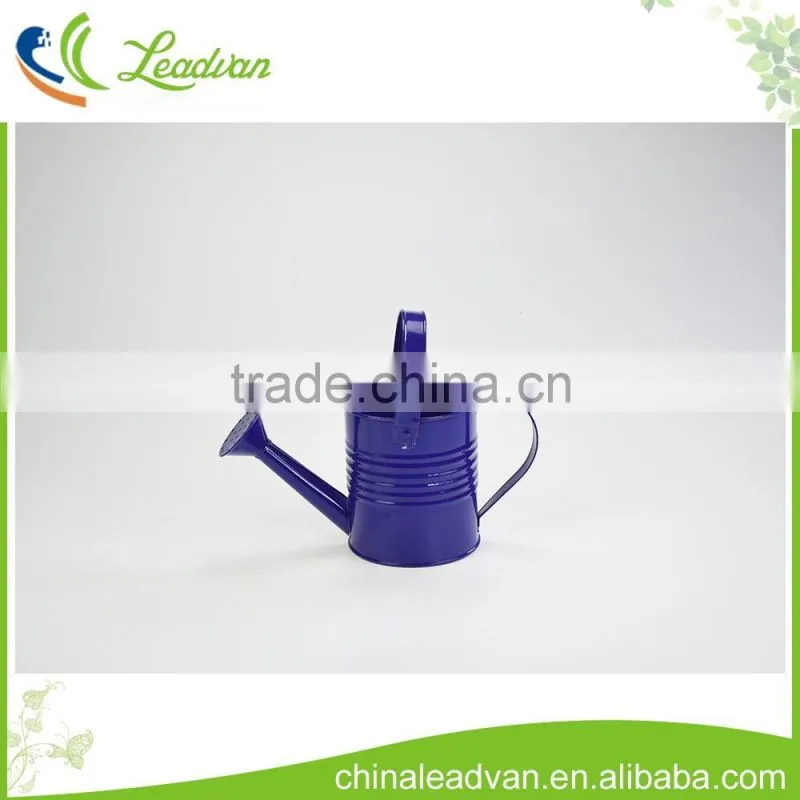 Colorful galvanized antique garden decorative small metal watering can made in china